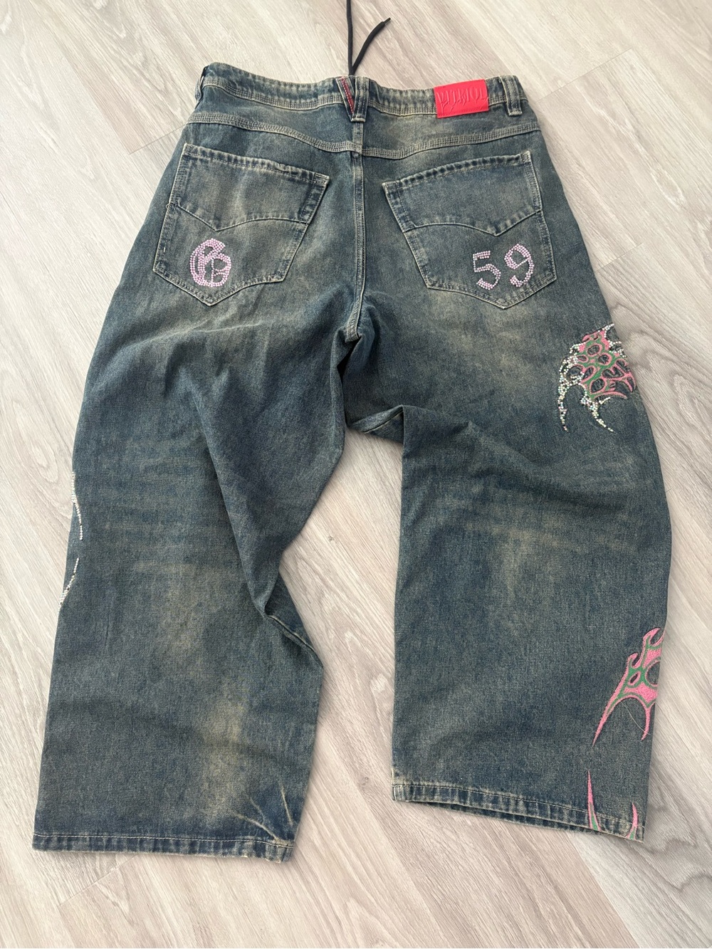 Handmade Custom One-of-a-kind GREY DAY 2026 Jeans